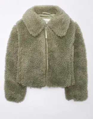 American Eagle Teddy Fur Jacket. 1