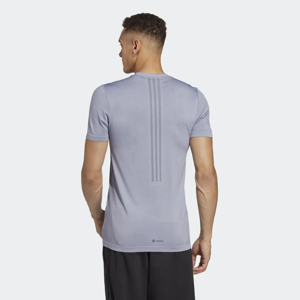 Adidas AEROKNIT Yoga Base Seamless Training T-Shirt. 3