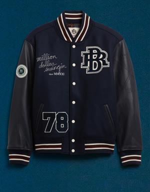 BR ATHLETICS Varsity Jacket blue