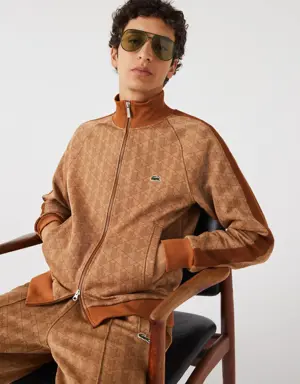 Lacoste Men's Regular Fit Monogram Zip-Up Sweatshirt