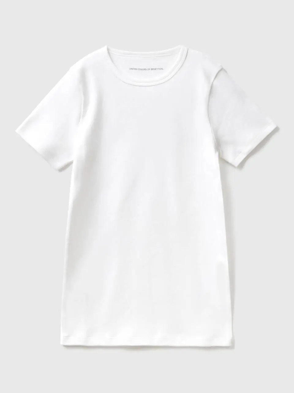 Benetton short sleeve t-shirt in warm cotton. 1