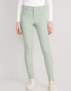 High-Waisted Pixie Skinny Pants for Women green