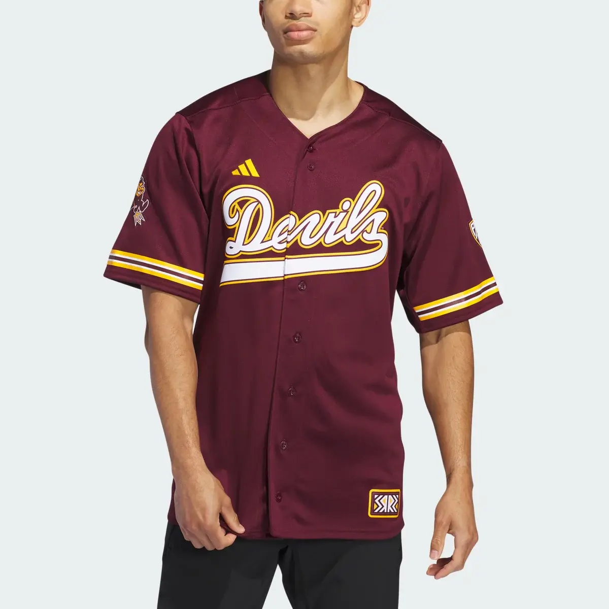 Adidas Arizona State Reverse Retro Replica Baseball Jersey. 1