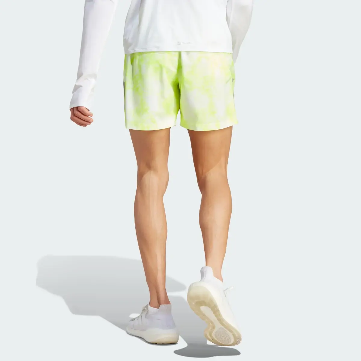 Adidas Own the Run Allover Print Shorts. 2