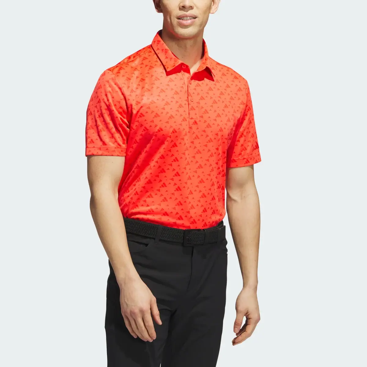 Adidas Core Allover Print Polo Shirt. 1