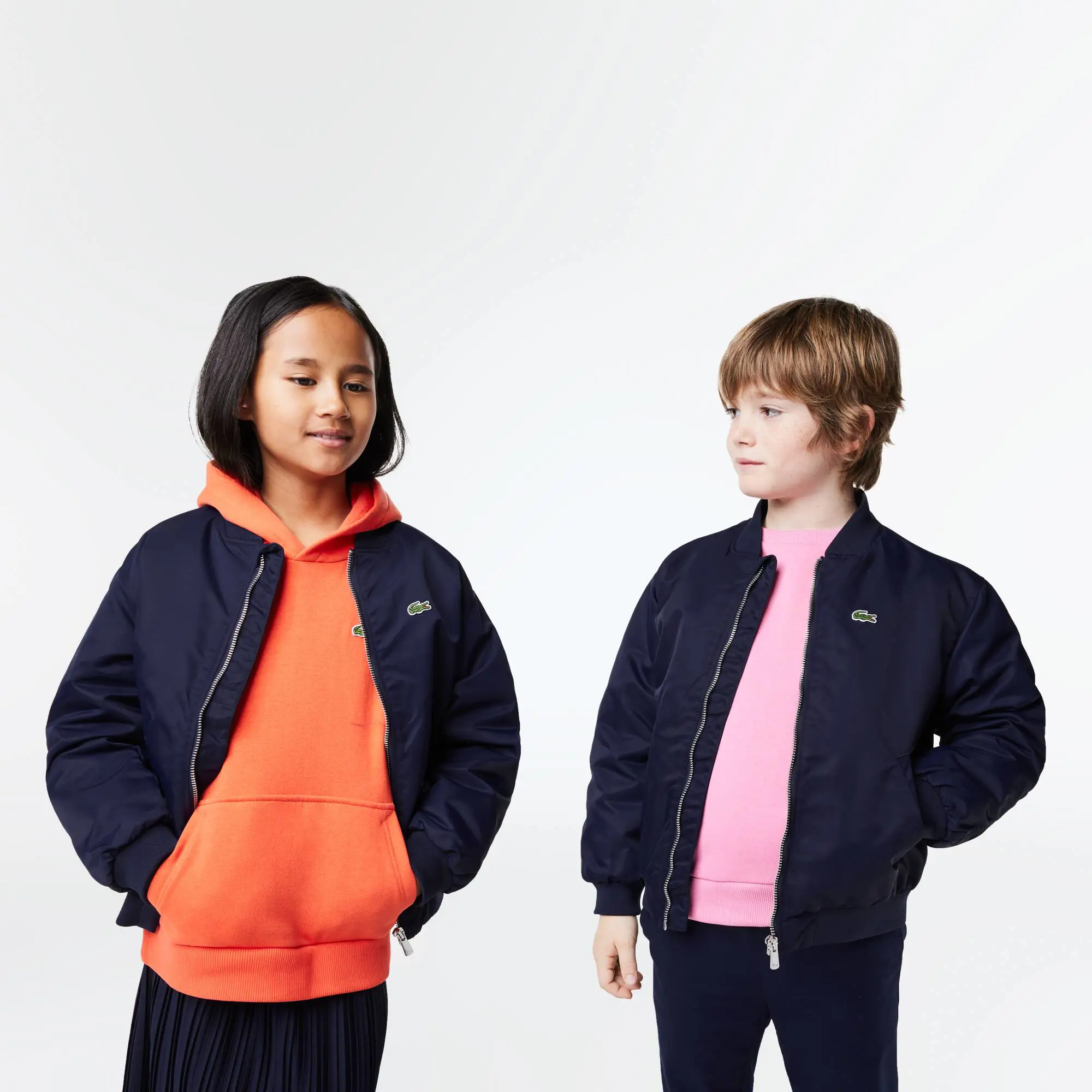 Lacoste Kids' Lacoste Nylon Colour-block Teddy Jacket. 1