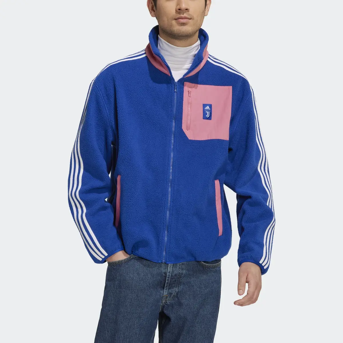 Adidas Juventus Lifestyler Fleece Jacket. 1