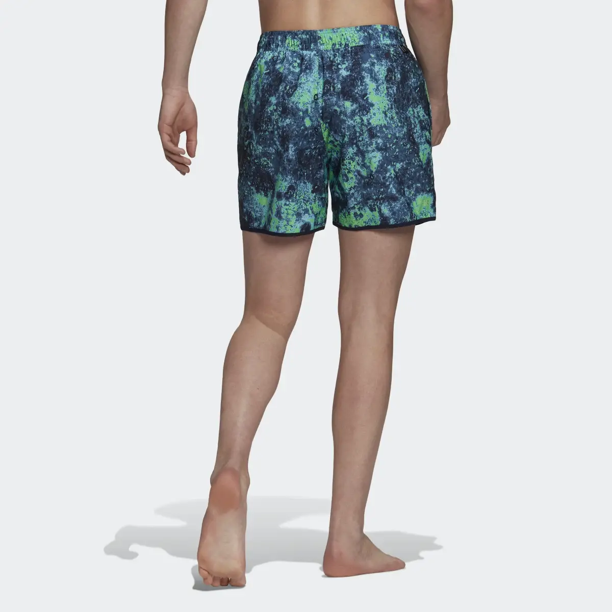 Adidas Short Length Melting Salt Reversible CLX Swim Shorts. 3