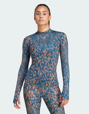 by Stella McCartney TruePurpose Training Long Sleeve Printed Long-Sleeve Top