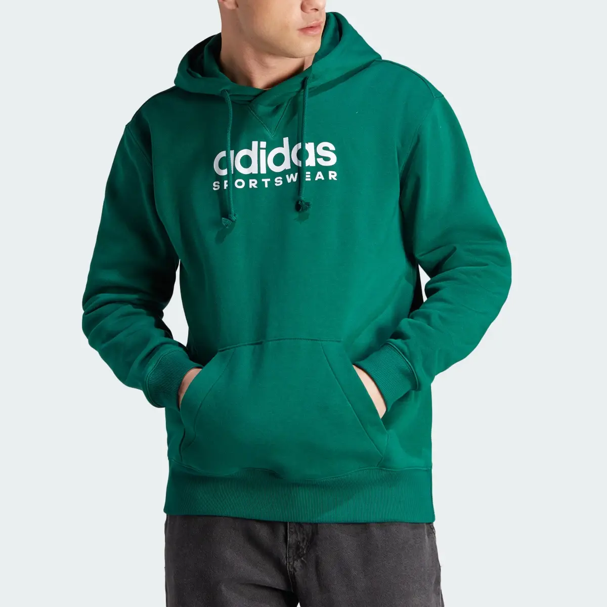 Adidas All SZN Fleece Graphic Hoodie. 1