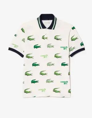 Men’s Croc Print Golf Polo