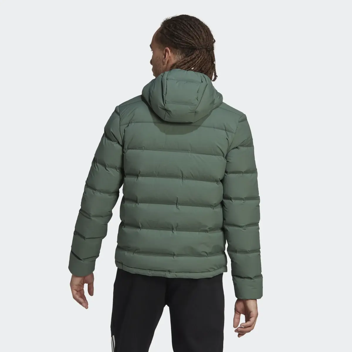 Adidas Helionic Stretch Hooded Down Jacket. 3