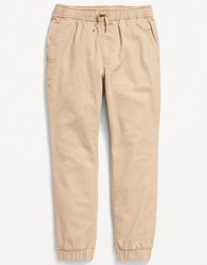 Old Navy Built-In Flex Twill Jogger Pants for Boys beige