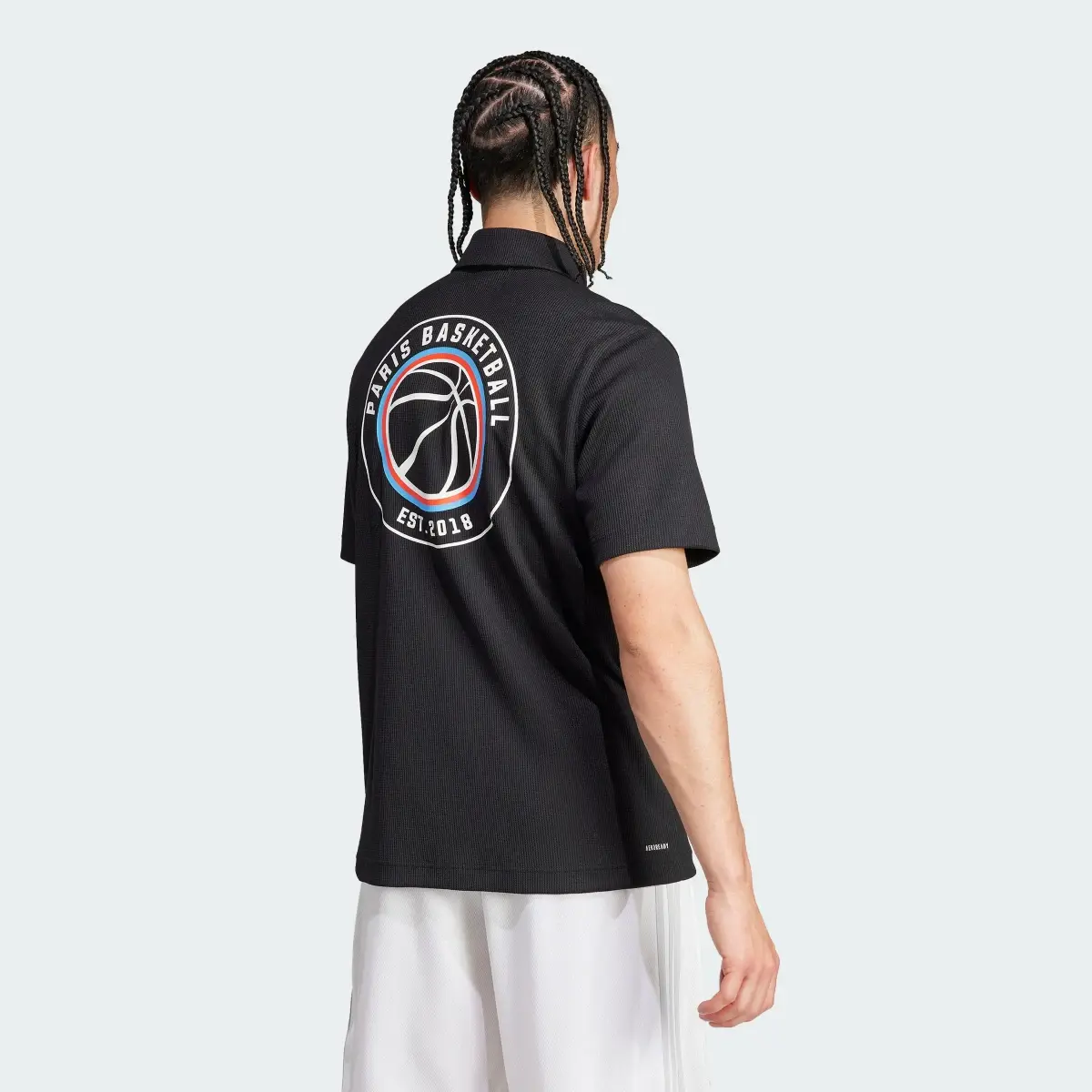 Adidas Paris Basketball Warm-Up Shooter AEROREADY Shirt. 3