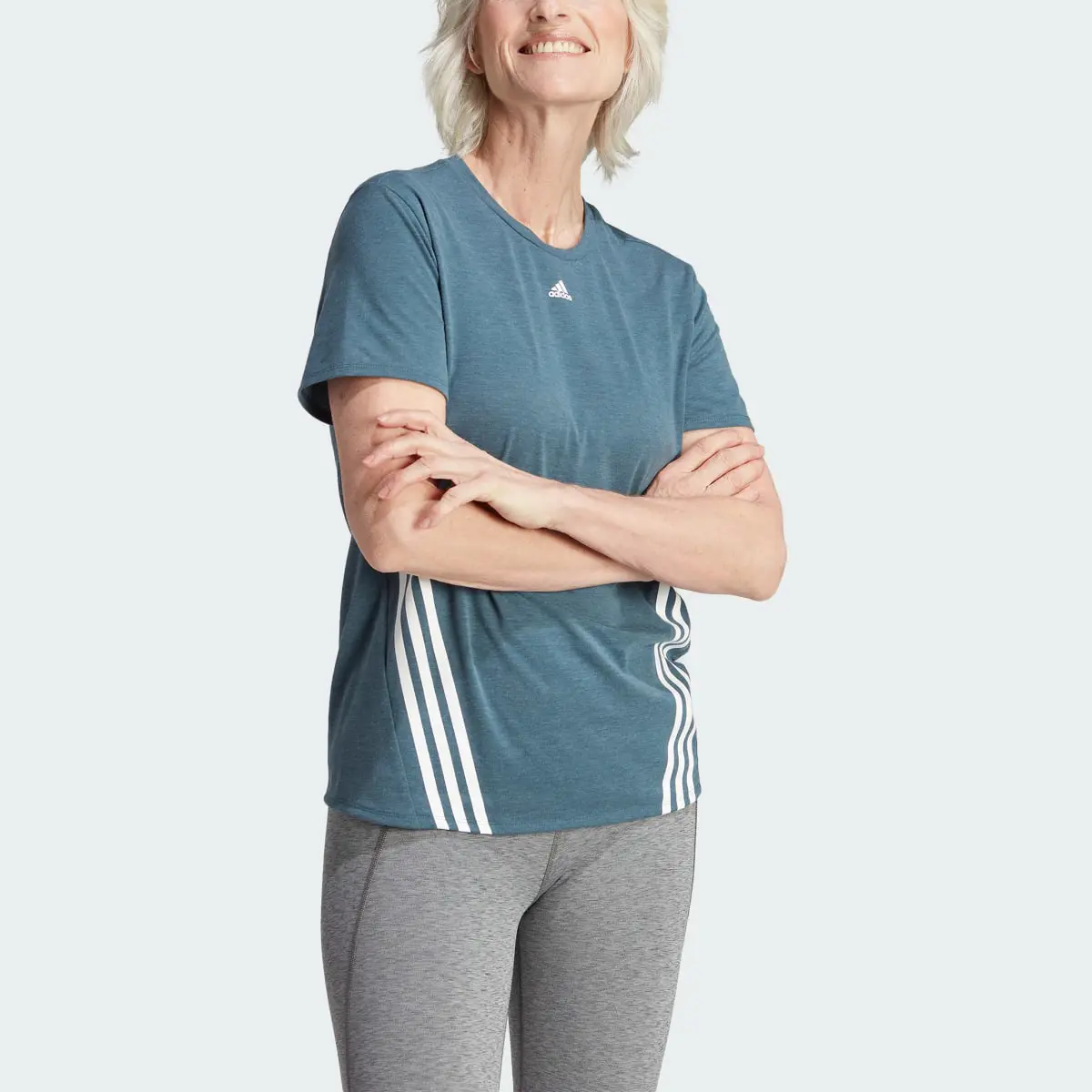 Adidas Train Icons 3-Stripes Tee. 1