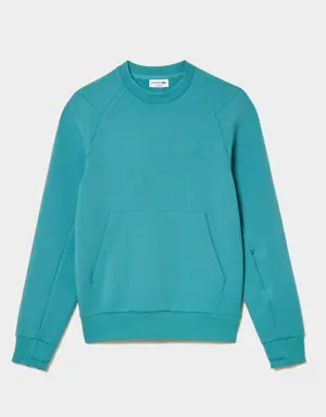 Men’s Crew Neck Kangaroo Pocket Cotton Blend Jogger Sweatshirt