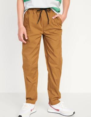 Old Navy Built-In Flex Tapered Tech Pants for Boys brown