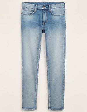 Skinny Built-In Flex Light-Wash Jeans blue