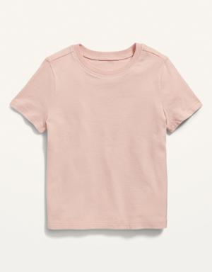Old Navy Unisex Crew-Neck T-Shirt for Toddler pink