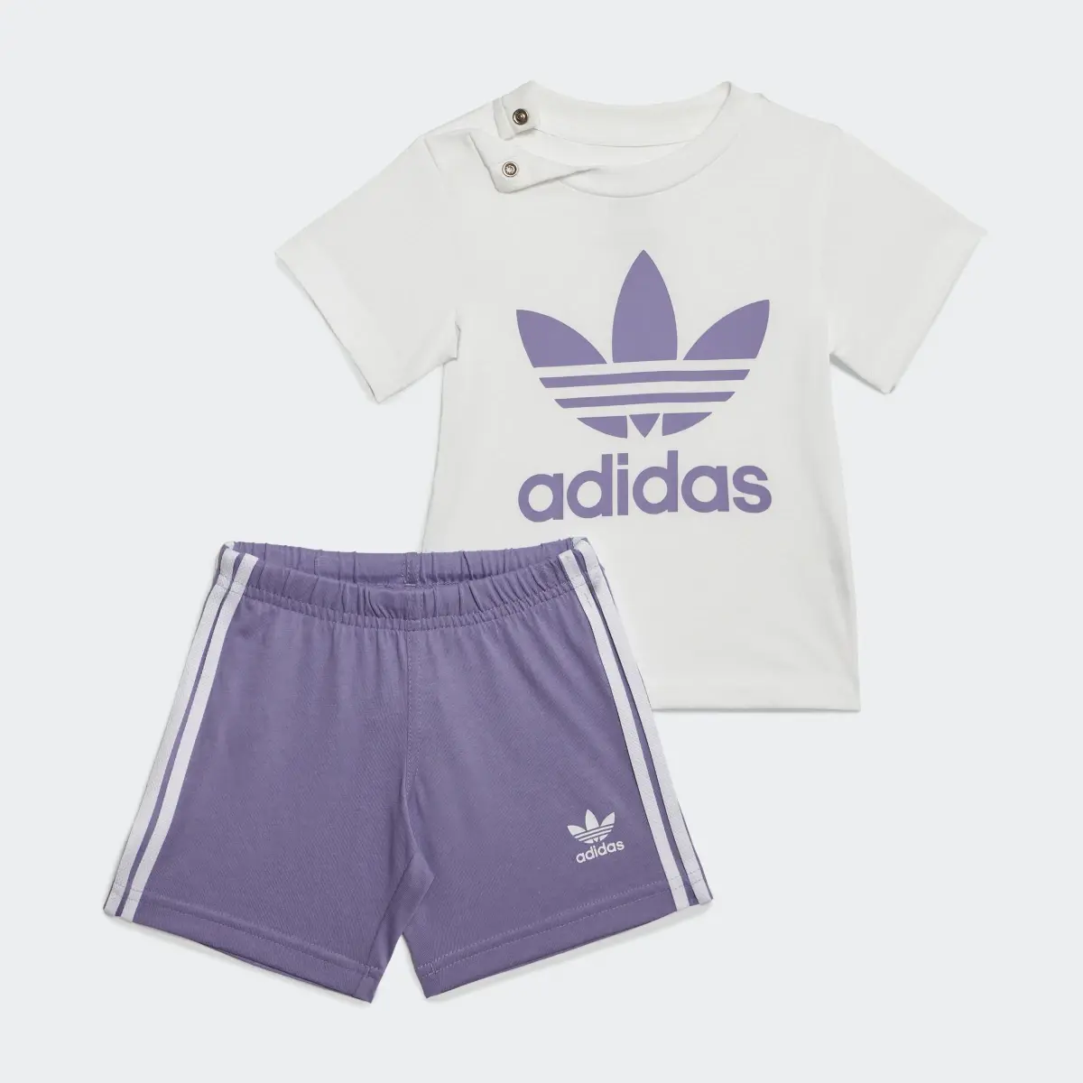 Adidas Conjunto Trifolio Shorts Tee (UNISEX). 2
