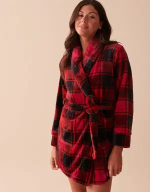 Buffalo Plaid Soft Plush Robe