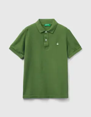 slim fit polo in 100% organic cotton