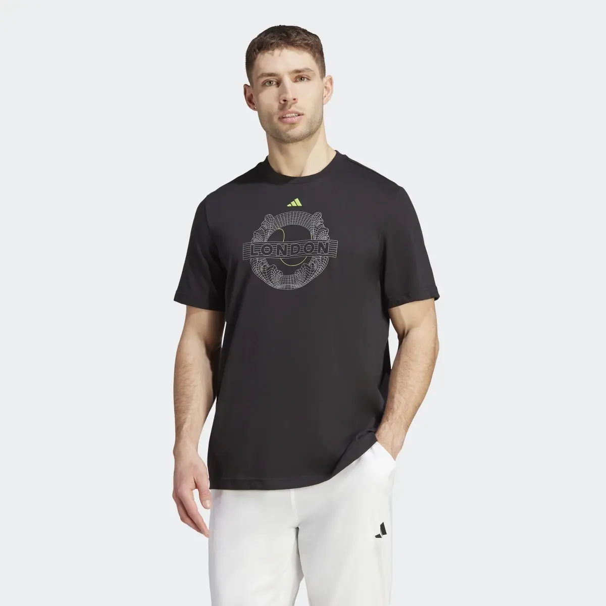 Adidas T-shirt de tennis graphique AEROREADY. 2