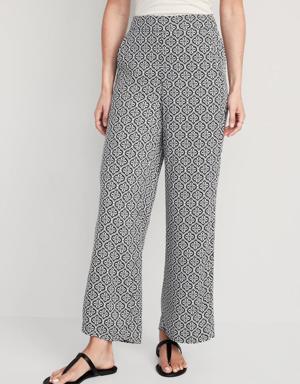 Old Navy High-Waisted Playa Soft-Spun Wide-Leg Pants for Women multi