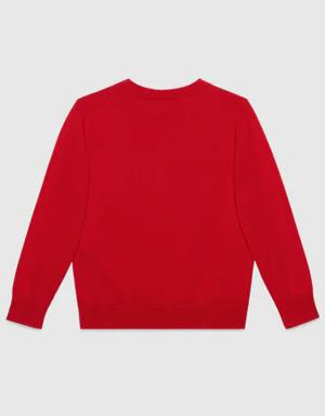 Children's cotton sweater with Horsebit