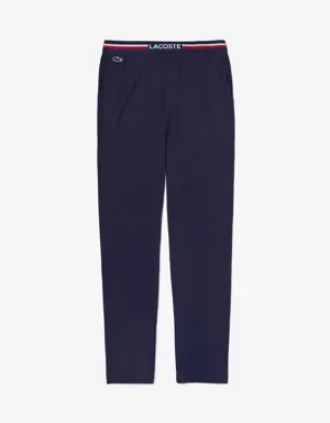 Lounge Pant Pyjama con vita tricolore in maglia rasata