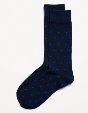 Old Navy Printed Novelty Statement Socks for Men blue