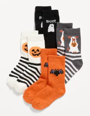 Unisex Cozy Halloween Socks 4-Pack for Toddler & Baby multi