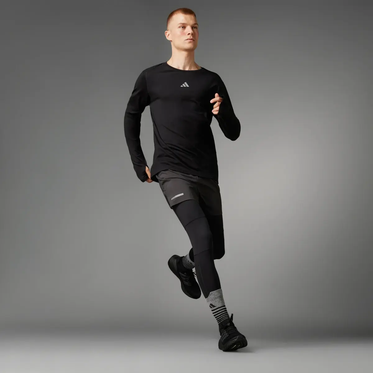 Adidas Ultimate Running Conquer the Elements Merino Long Sleeve Long-sleeve Top. 3