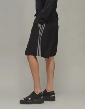 Y-3 3-Stripes Refined Wool Tailored Shorts