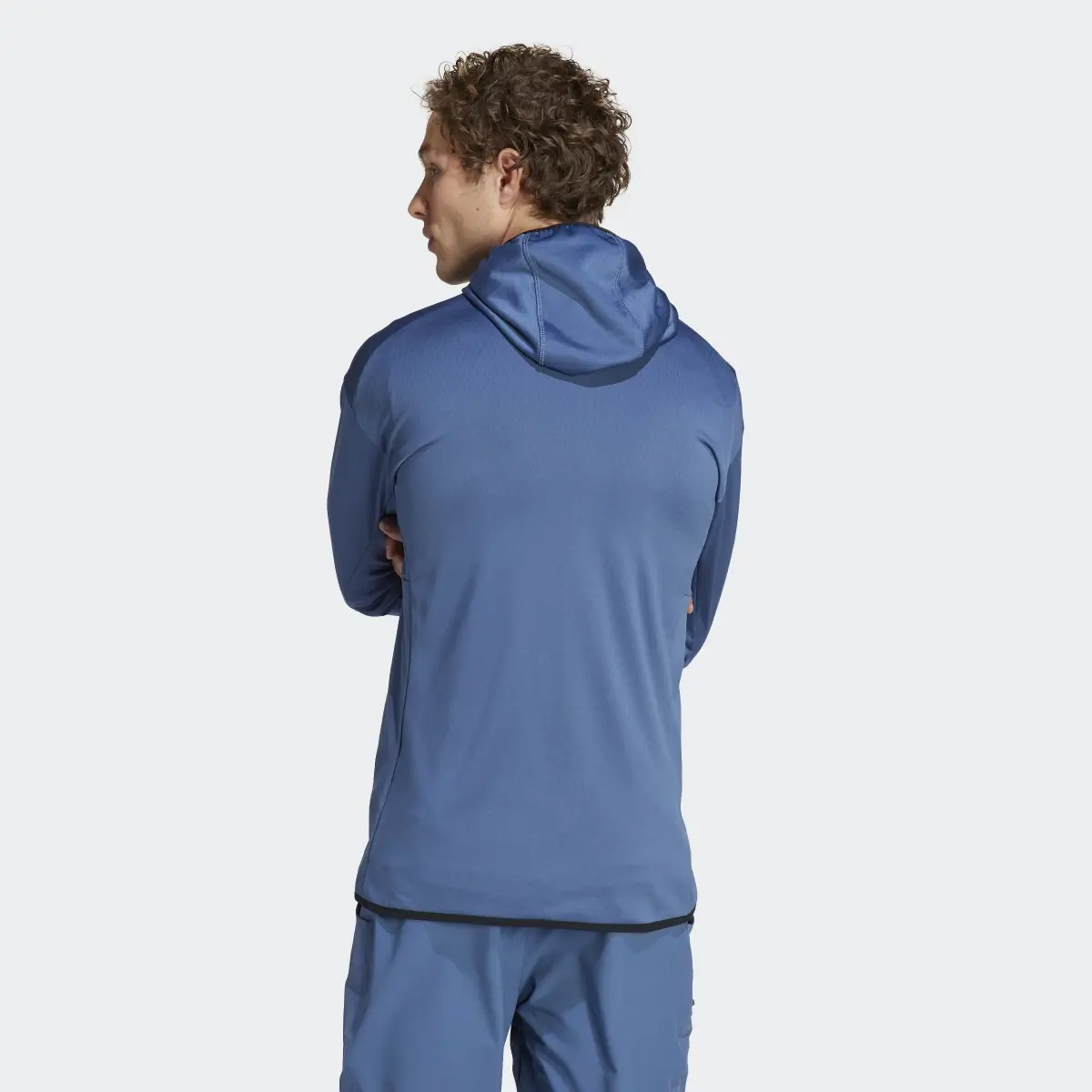 Adidas TERREX Tech Fleece Light Hooded Hiking Jacket. 3