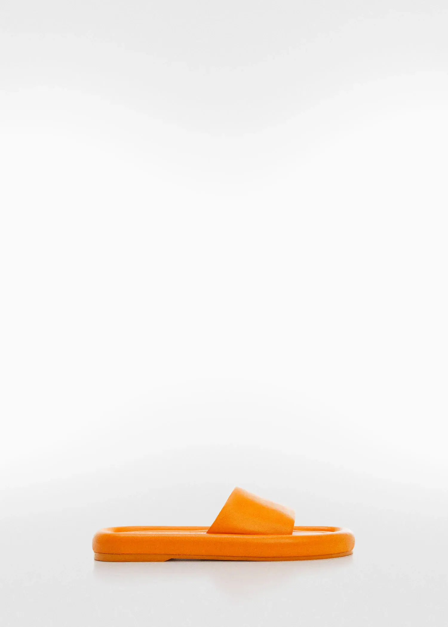 Mango Leather thong sandals. an image of an object that looks like an orange. 