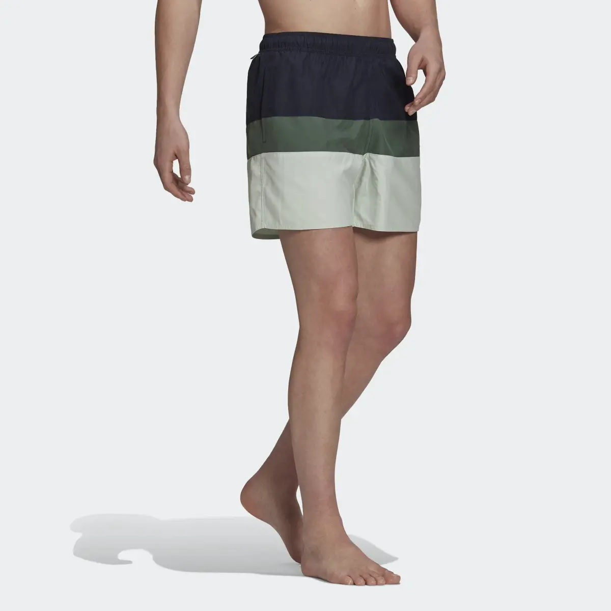 Adidas Short-Length Colorblock Swim Shorts. 3