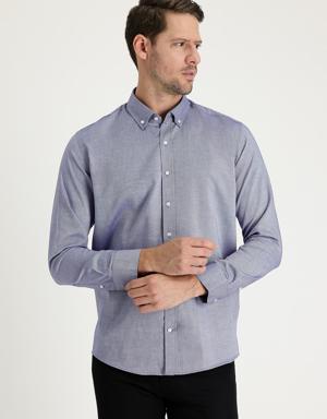 Uzun Kol Slim Fit Oxford Gömlek