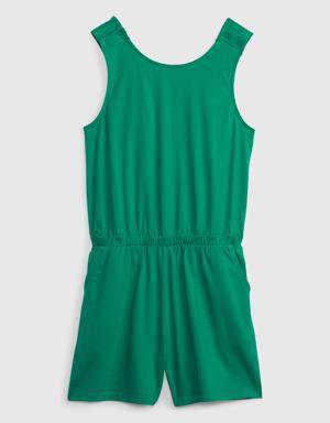 Kids Crossback Romper green