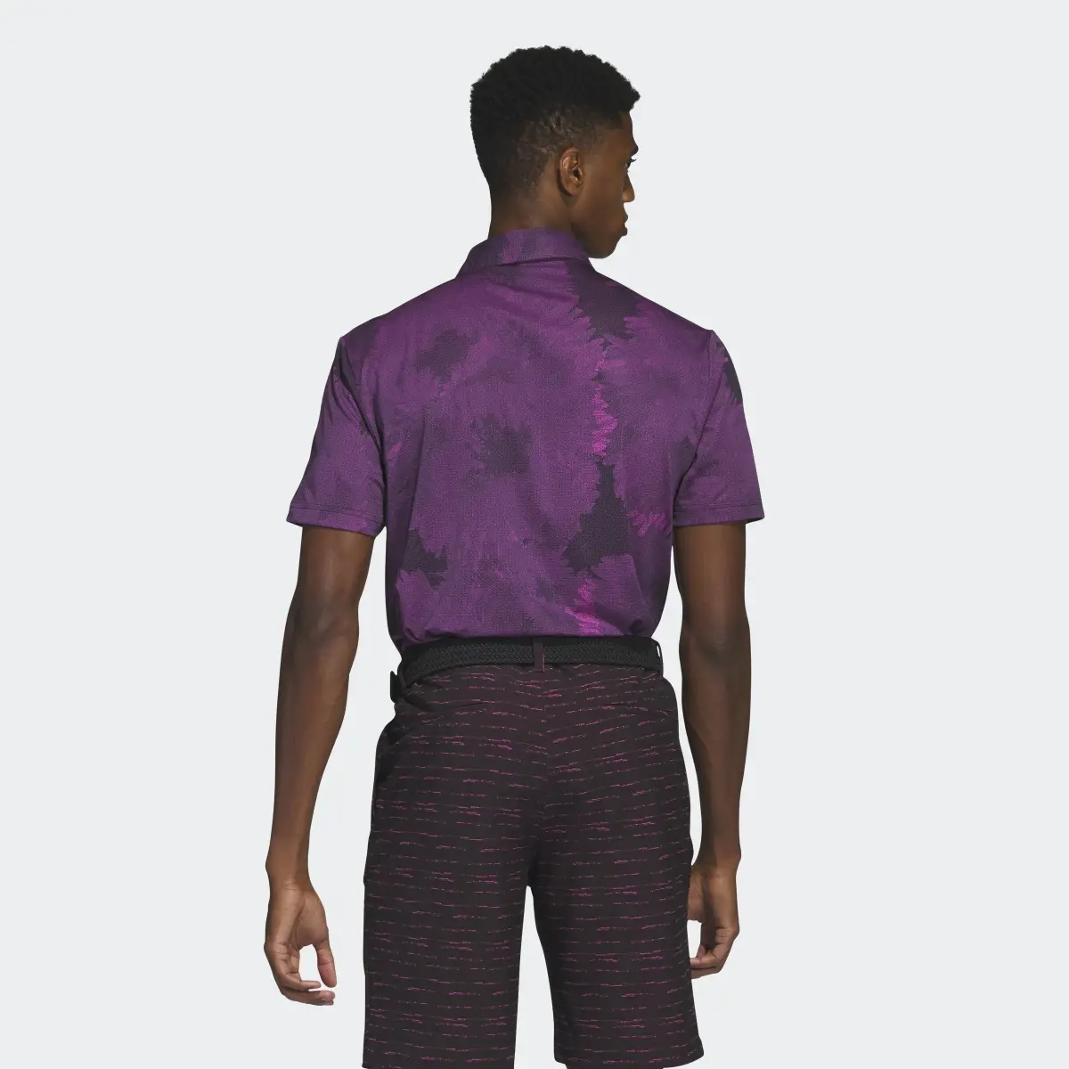 Adidas Flower Mesh Golf Polo Shirt. 3