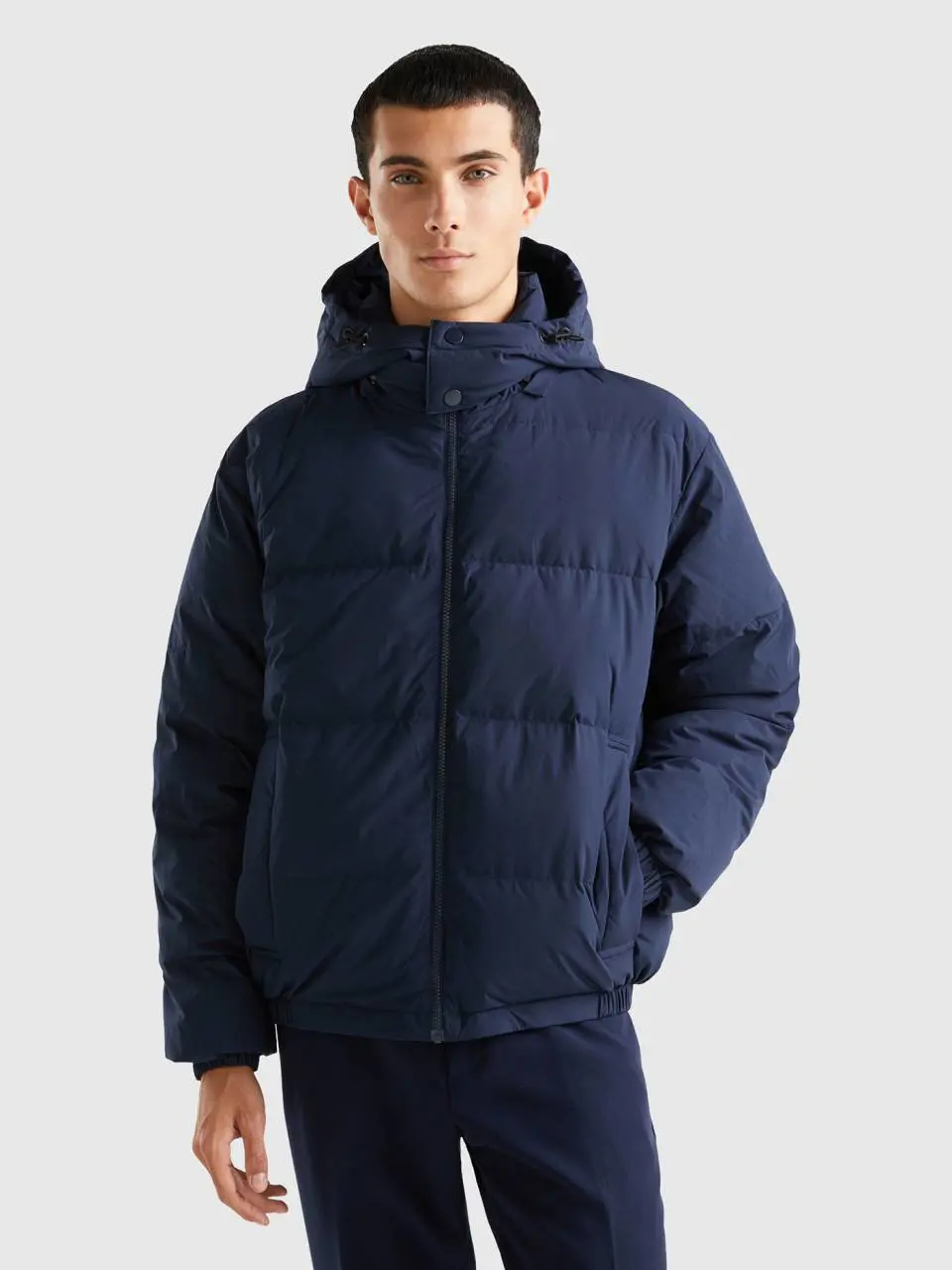 Benetton padded jacket with removable hood. 1