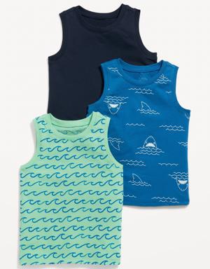 Old Navy 3-Pack Unisex Printed Tank Top for Toddler multi