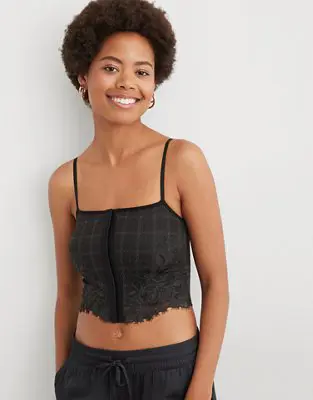 American Eagle Show Off Winter Express Lace Corset Bra Top. 1