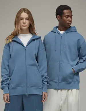Adidas Veste à capuche zippée en molleton de coton bio Y-3