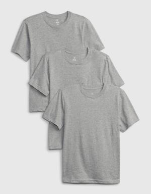 Gap Kids Organic Cotton Undershirt (3-Pack) gray