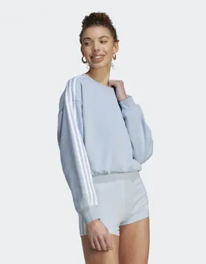 Essentials 3-Stripes Crop Sweatshirt