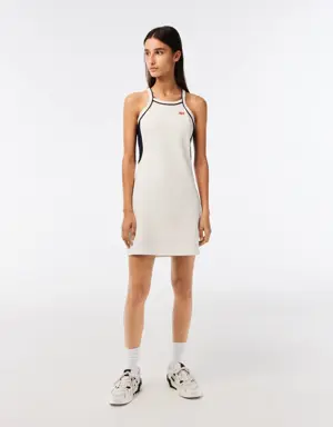 Lacoste Vestido tenis de mujer Lacoste en algodón ecológico hecho en Francia