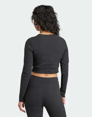 Adidas Essentials Rib Long Sleeve Long-Sleeve Top. 3 Adidas Essentials Rib Long Sleeve Long-Sleeve Top. 3