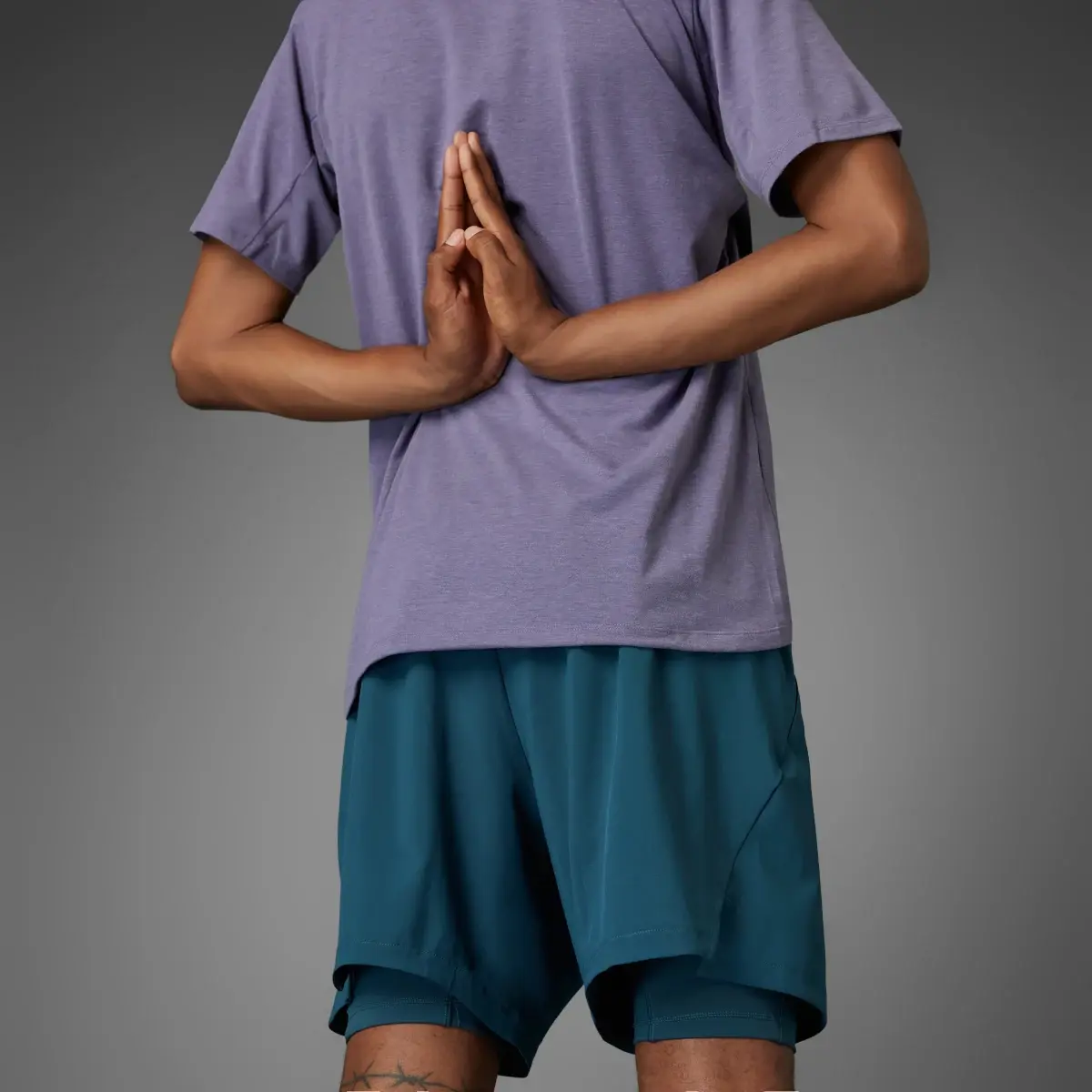 Adidas Yoga Premium Training Two-in-One Shorts. 2