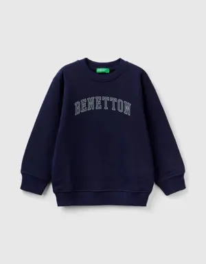 sweatshirt in 100% organic cotton